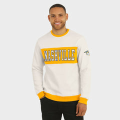 Nashville Predators Darius Rucker Collection by Fanatics Colorblock Pullover Sweatshirt - Cream - NHL 202831247