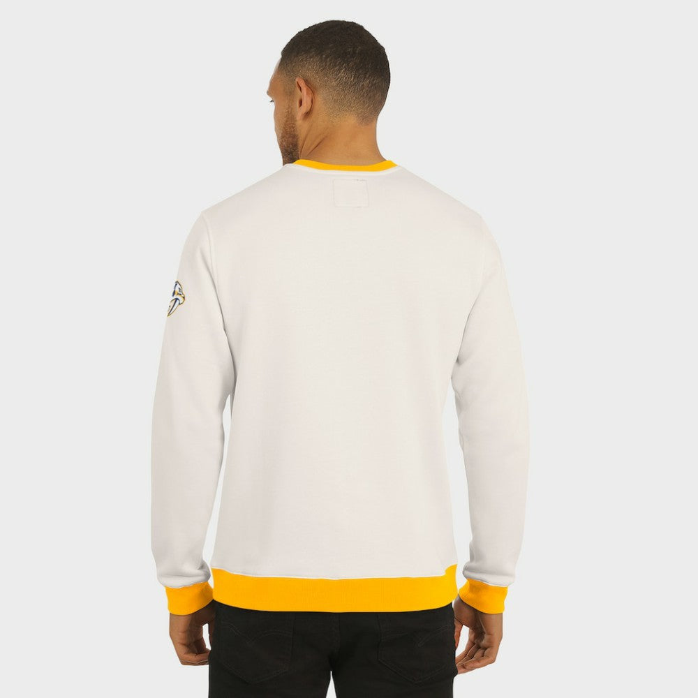 Nashville Predators Darius Rucker Collection by Fanatics Colorblock Pullover Sweatshirt - Cream - NHL 202831247