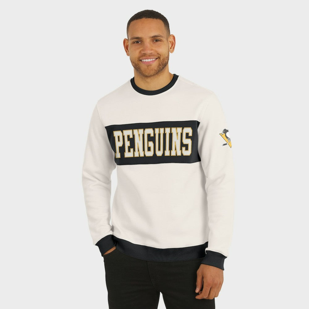 Pittsburgh Penguins Darius Rucker Collection by Fanatics Colorblock Pullover Sweatshirt - Cream - NHL 202831249