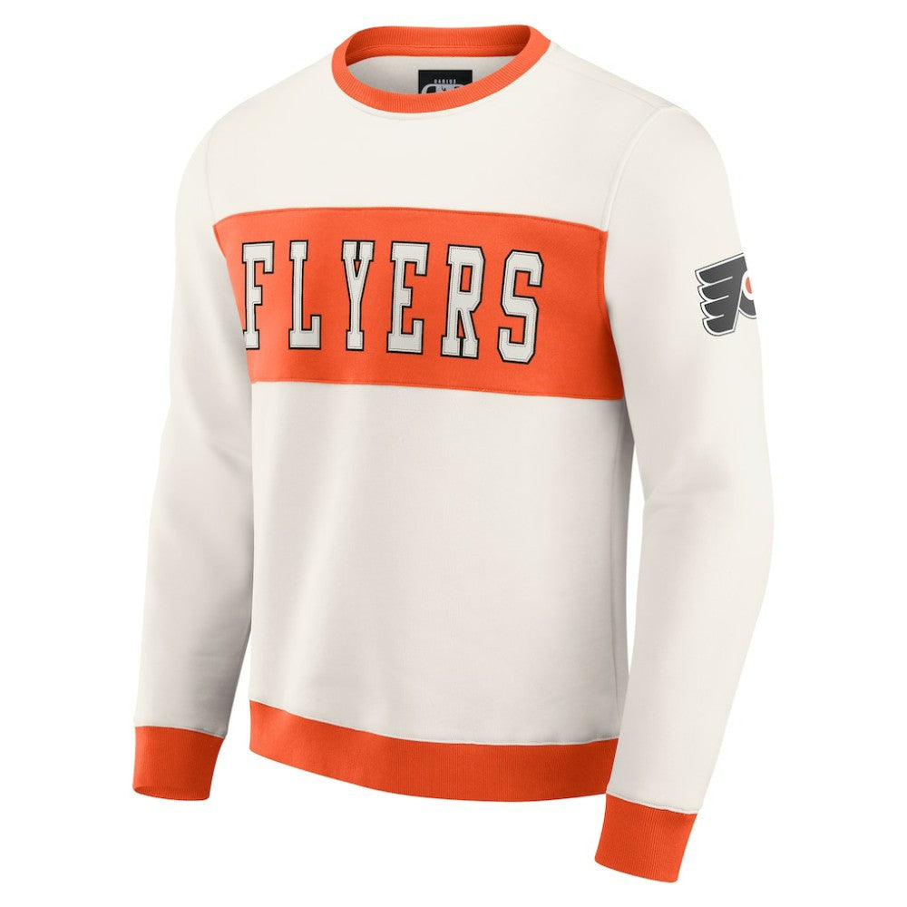 Philadelphia Flyers Darius Rucker Collection by Fanatics Colorblock Pullover Sweatshirt - Cream - NHL 202831250