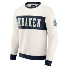 Seattle Kraken Darius Rucker Collection by Fanatics Colorblock Pullover Sweatshirt - Cream - NHL 202831252