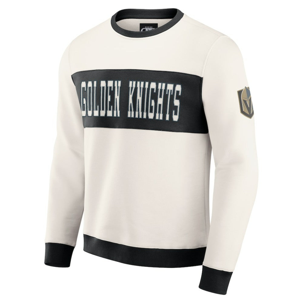 Vegas Golden Knights Darius Rucker Collection by Fanatics Colorblock Pullover Sweatshirt - Cream - NHL 202831253