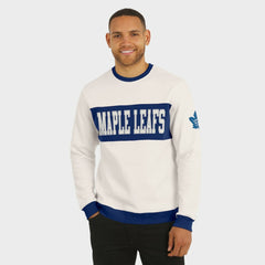 Toronto Maple Leafs Darius Rucker Collection by Fanatics Colorblock Pullover Sweatshirt - Cream - NHL 202831256