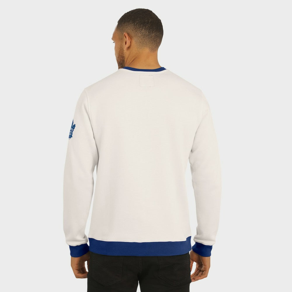 Toronto Maple Leafs Darius Rucker Collection by Fanatics Colorblock Pullover Sweatshirt - Cream - NHL 202831256