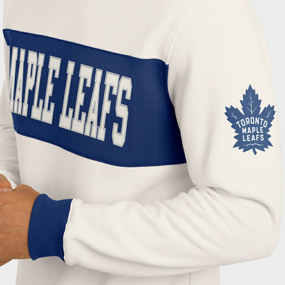 Toronto Maple Leafs Darius Rucker Collection by Fanatics Colorblock Pullover Sweatshirt - Cream - NHL 202831256