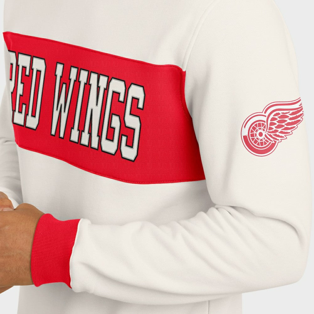 Detroit Red Wings Darius Rucker Collection by Fanatics Colorblock Pullover Sweatshirt - Cream - NHL 202831259