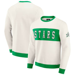 Dallas Stars Darius Rucker Collection by Fanatics Colorblock Pullover Sweatshirt - Cream - NHL 202831260