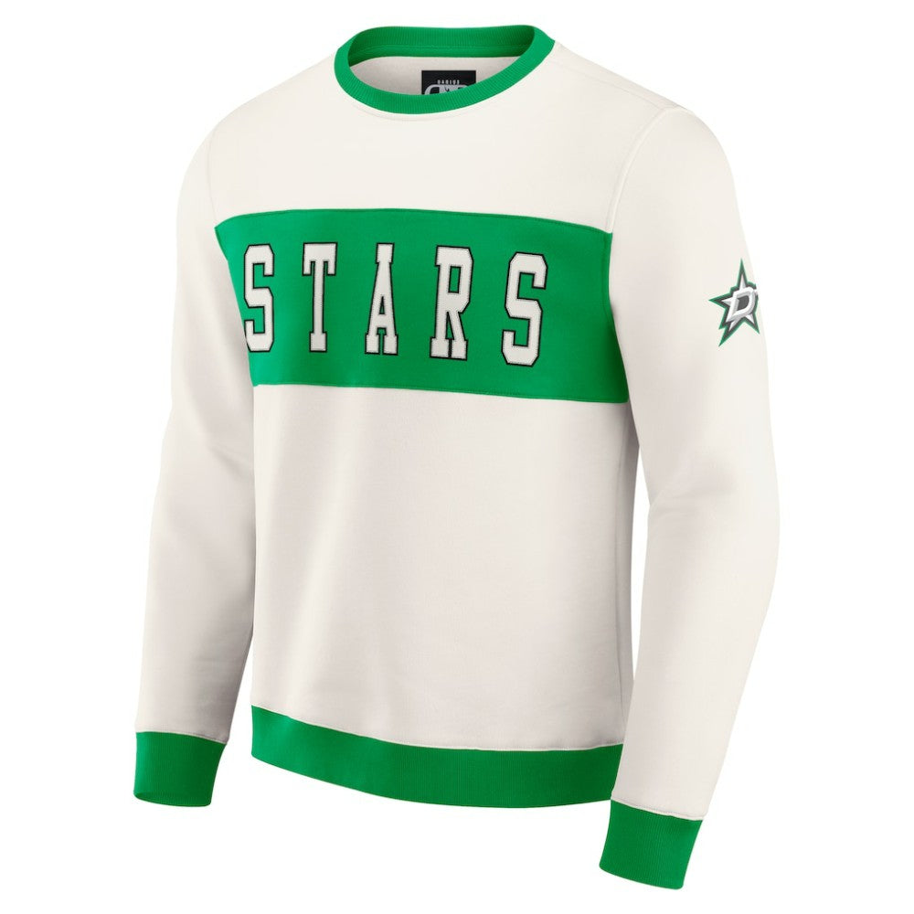 Dallas Stars Darius Rucker Collection by Fanatics Colorblock Pullover Sweatshirt - Cream - NHL 202831260