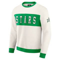 Dallas Stars Darius Rucker Collection by Fanatics Colorblock Pullover Sweatshirt - Cream - NHL 202831260