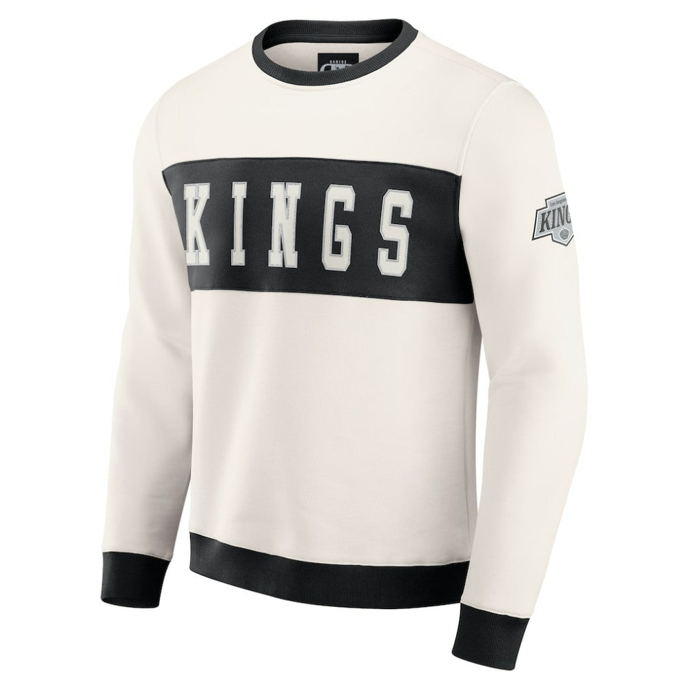 Los Angeles Kings Darius Rucker Collection by Fanatics Colorblock Pullover Sweatshirt - Cream - NHL 202831262