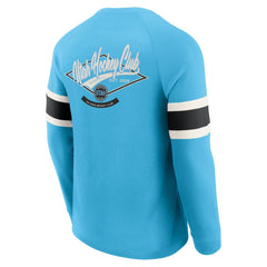 Utah Hockey Club Darius Rucker Collection by Fanatics Waffle-Knit Raglan Long Sleeve Henley T-Shirt - Light Blue - NHL 202831290