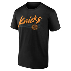 New York Knicks Color Block Slant T-Shirt Black