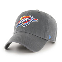 Oklahoma City Thunder '47 Core Logo Clean Up Adjustable Hat Charcoal | 47 brand online