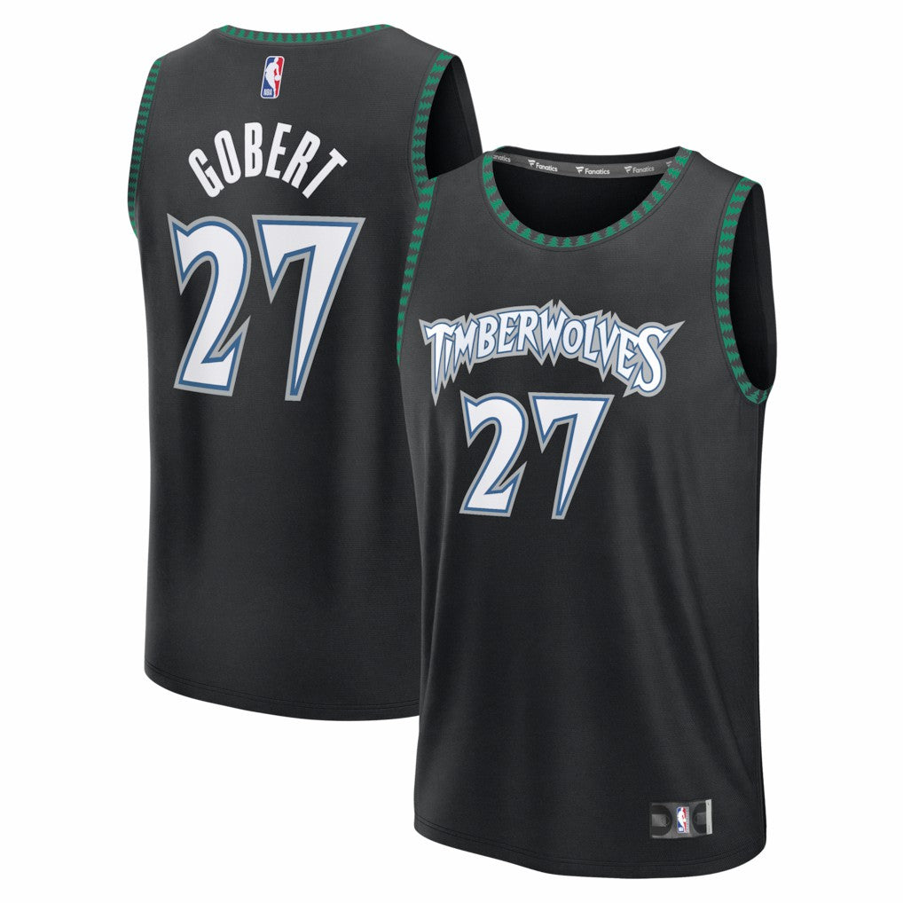 Rudy Gobert Minnesota Timberwolves Fastbreak Jersey Classic Edition Black | Fanatics Near Me