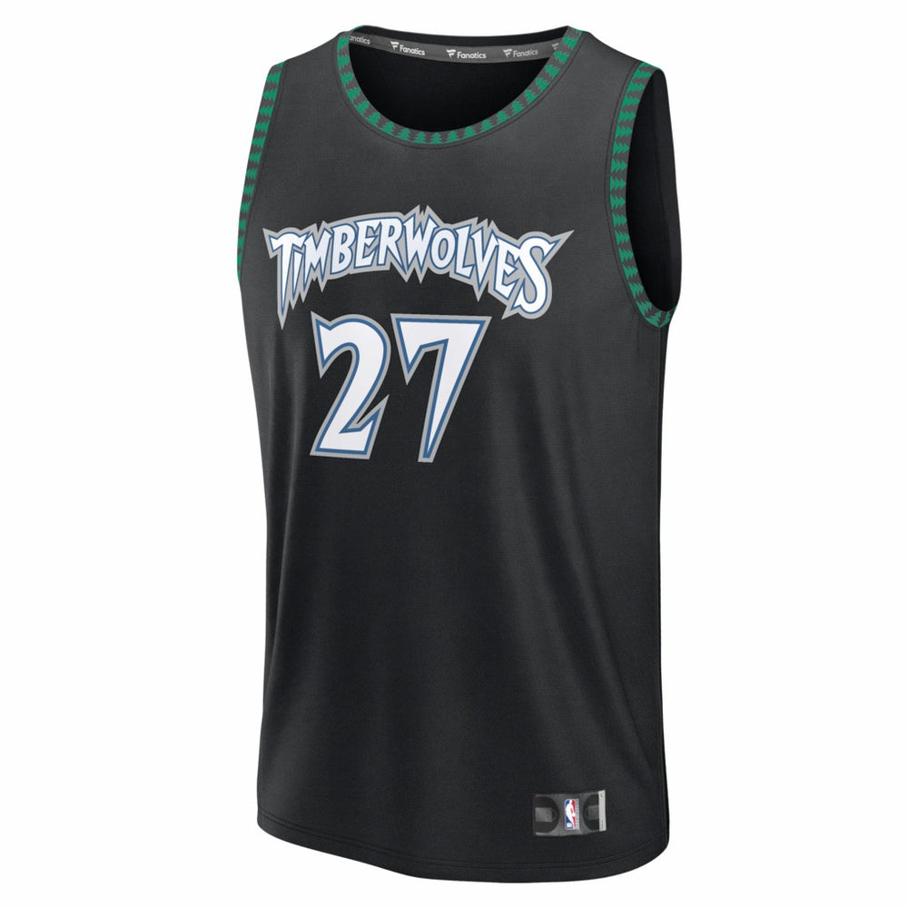 Rudy Gobert Minnesota Timberwolves Fastbreak Jersey Classic Edition Black | Fanatics Near Me