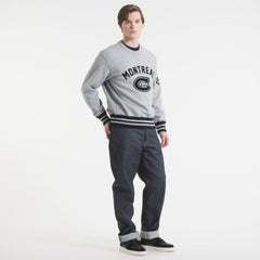 Montreal Canadiens Todd Snyder by Fanatics Relaxed Canadian Fleece Crew - Athletic Heather Gray - NHL 202846092