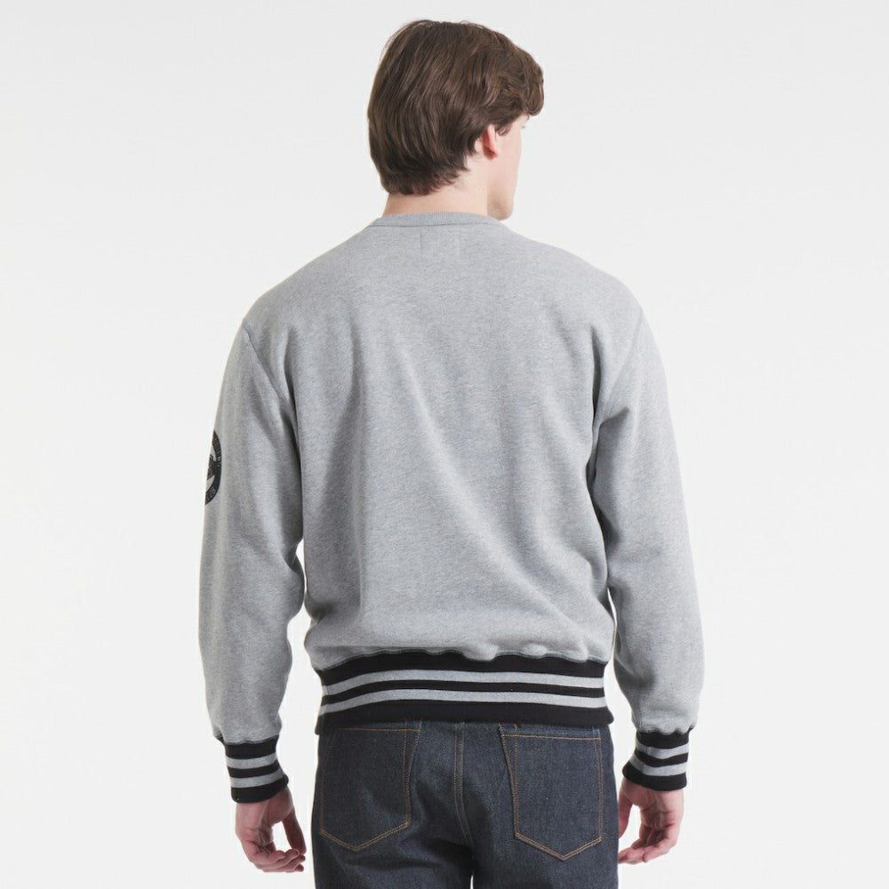 Montreal Canadiens Todd Snyder by Fanatics Relaxed Canadian Fleece Crew - Athletic Heather Gray - NHL 202846092