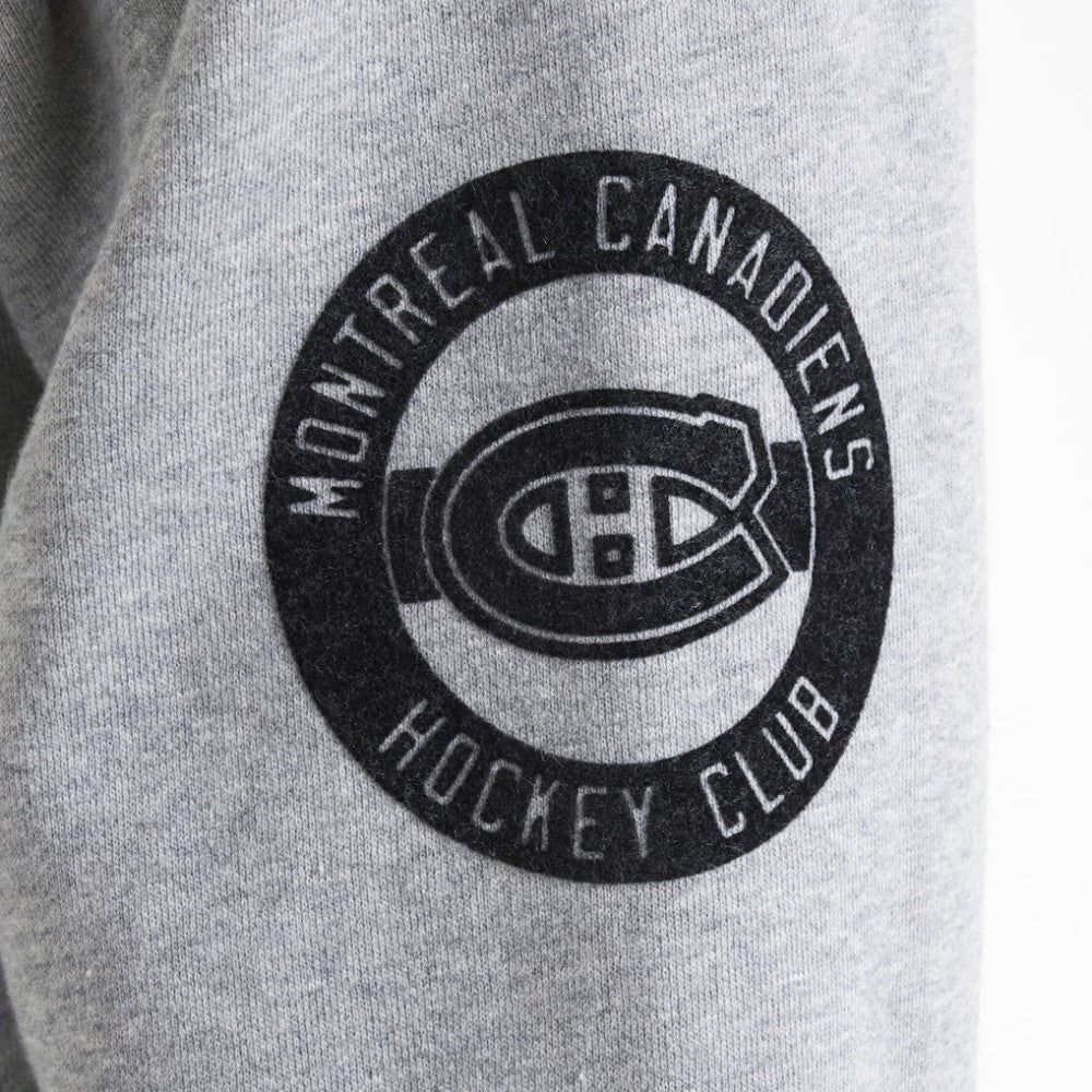 Montreal Canadiens Todd Snyder by Fanatics Relaxed Canadian Fleece Crew - Athletic Heather Gray - NHL 202846092