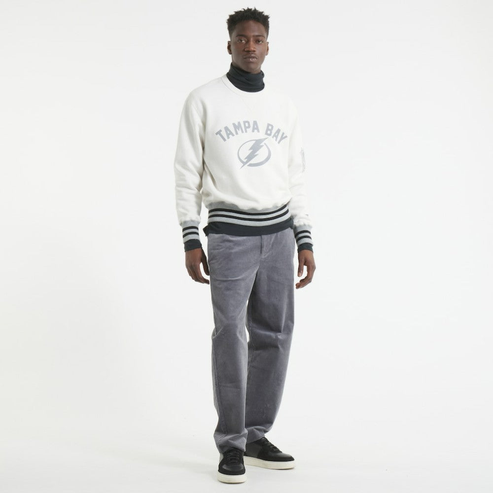 Tampa Bay Lightning Todd Snyder by Fanatics Relaxed Canadian Fleece Crew - Heather Gray - NHL 202846093
