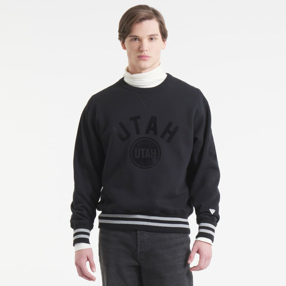 Utah Mammoth Todd Snyder by Fanatics Relaxed Canadian Fleece Crew - Black - NHL 202846096