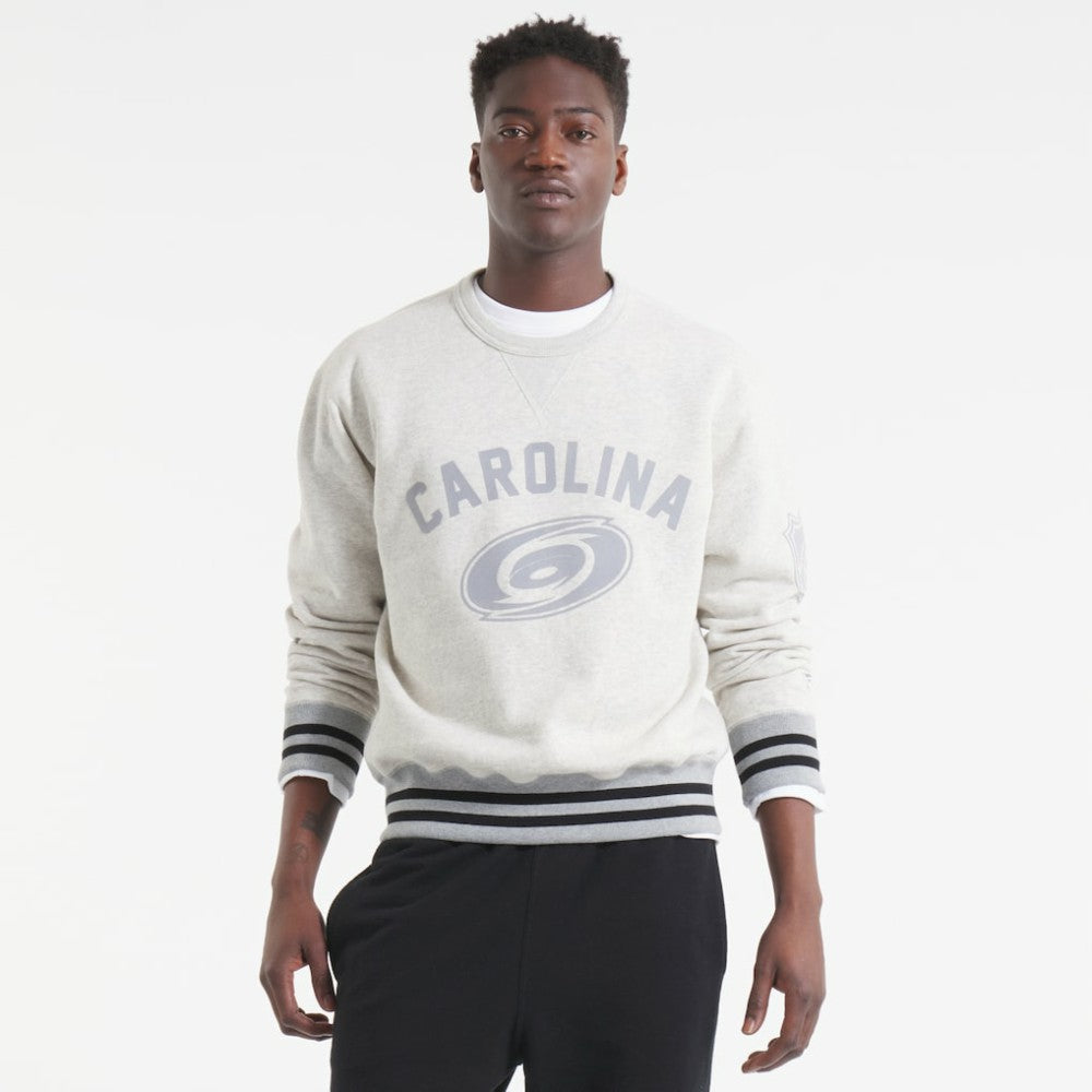 Carolina Hurricanes Todd Snyder by Fanatics Relaxed Canadian Fleece Crew - Heather Gray - NHL 202846098