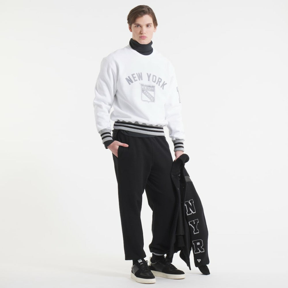 New York Rangers Todd Snyder by Fanatics Relaxed Canadian Fleece Crew - White - NHL 202846099