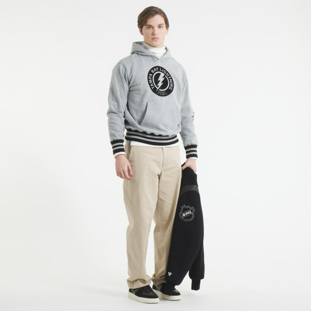Tampa Bay Lightning Todd Snyder by Fanatics Relaxed Canadian Fleece Hoodie - Athletic Heather Gray - NHL 202846101