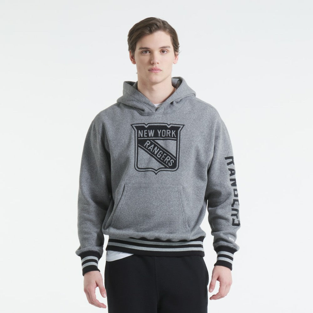 New York Rangers Todd Snyder by Fanatics Relaxed Canadian Fleece Hoodie - Dark Heather Gray - NHL 202846110