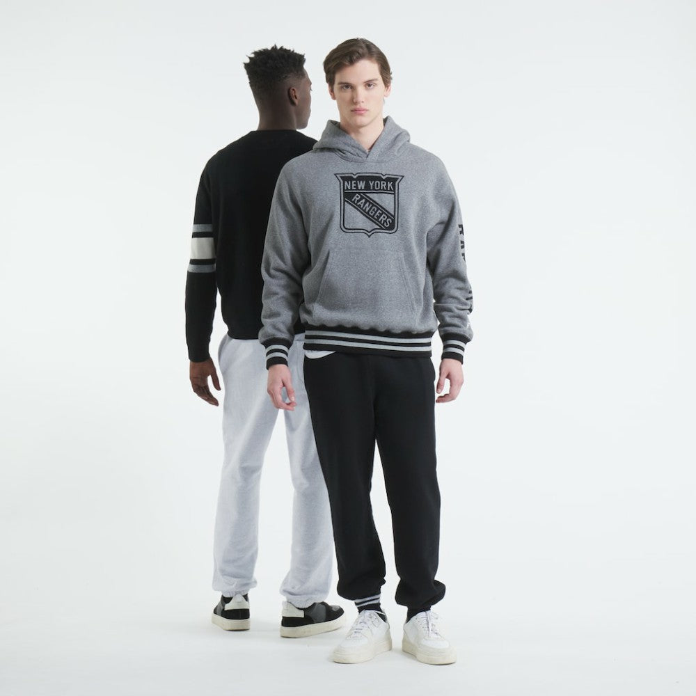 New York Rangers Todd Snyder by Fanatics Relaxed Canadian Fleece Hoodie - Dark Heather Gray - NHL 202846110