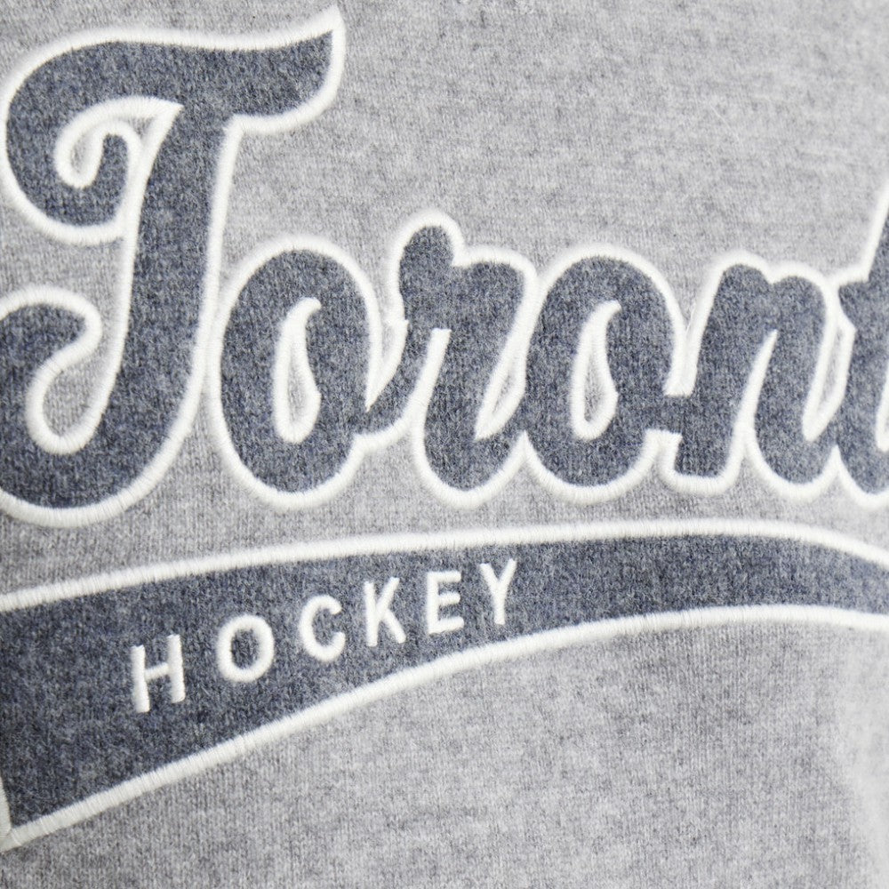Toronto Maple Leafs Todd Snyder by Fanatics Cashmere Crew Sweater - Athletic Heather Gray - NHL 202846113