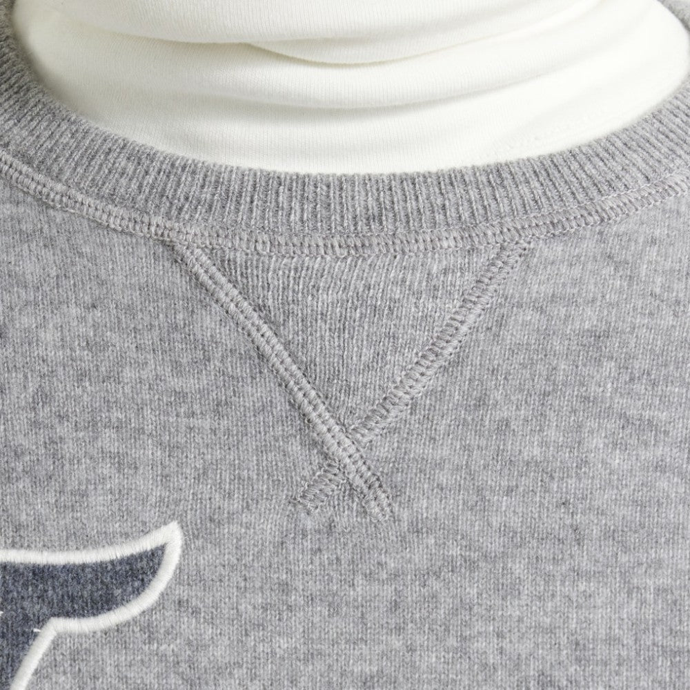 Toronto Maple Leafs Todd Snyder by Fanatics Cashmere Crew Sweater - Athletic Heather Gray - NHL 202846113
