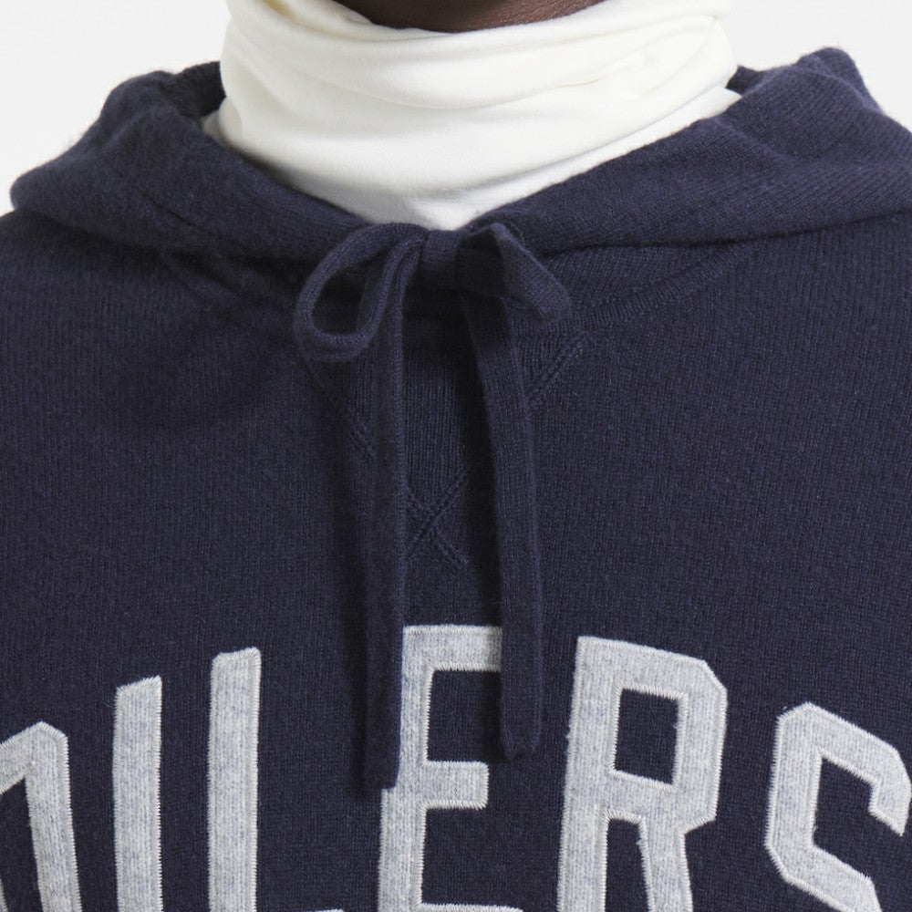Edmonton Oilers Todd Snyder by Fanatics Cashmere Hooded Sweater - Navy - NHL 202846115