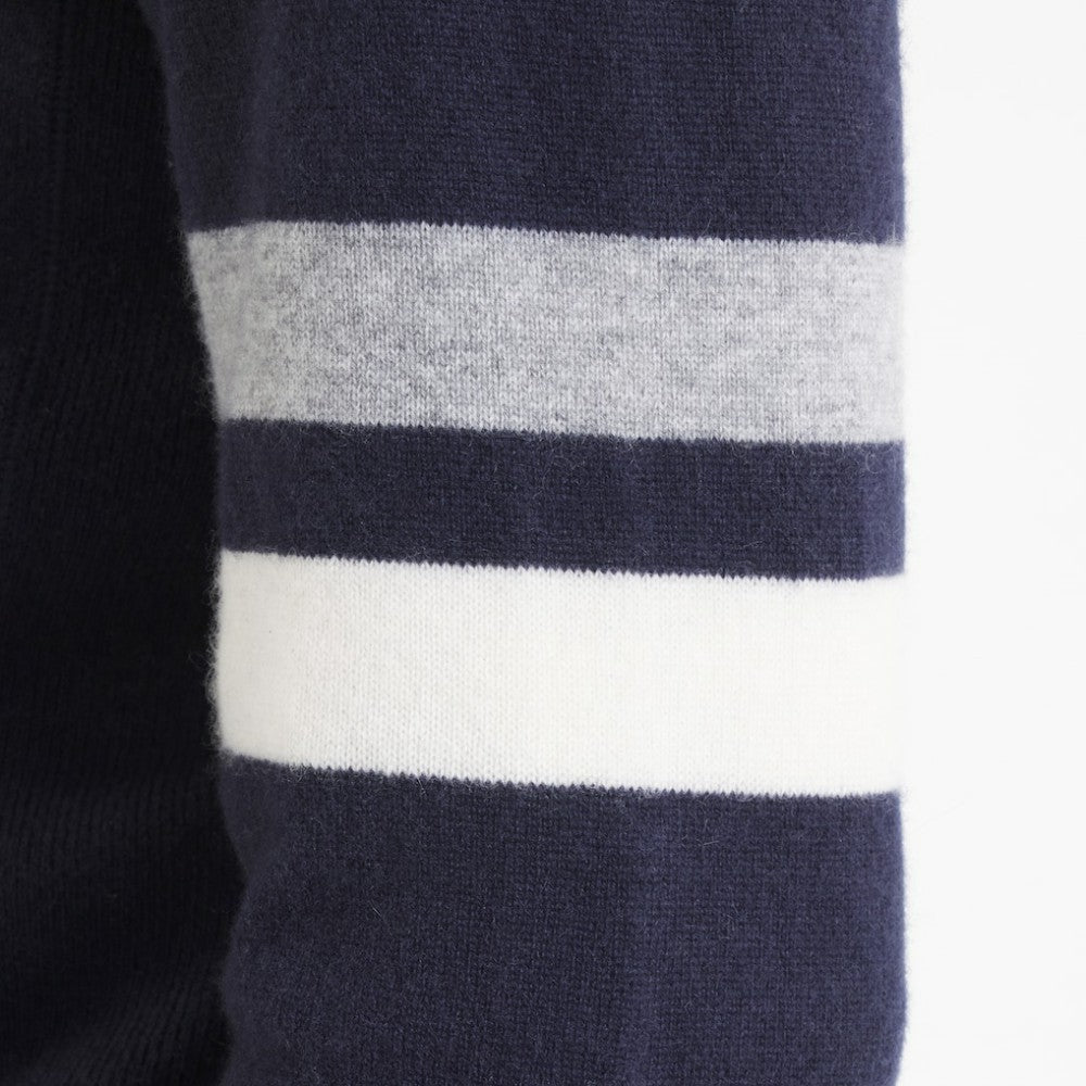 Edmonton Oilers Todd Snyder by Fanatics Cashmere Hooded Sweater - Navy - NHL 202846115