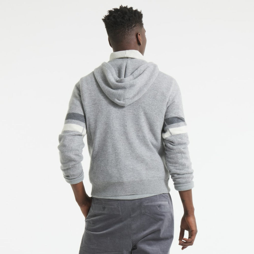 Tampa Bay Lightning Todd Snyder by Fanatics Cashmere Hooded Sweater - Athletic Heather Gray - NHL 202846117