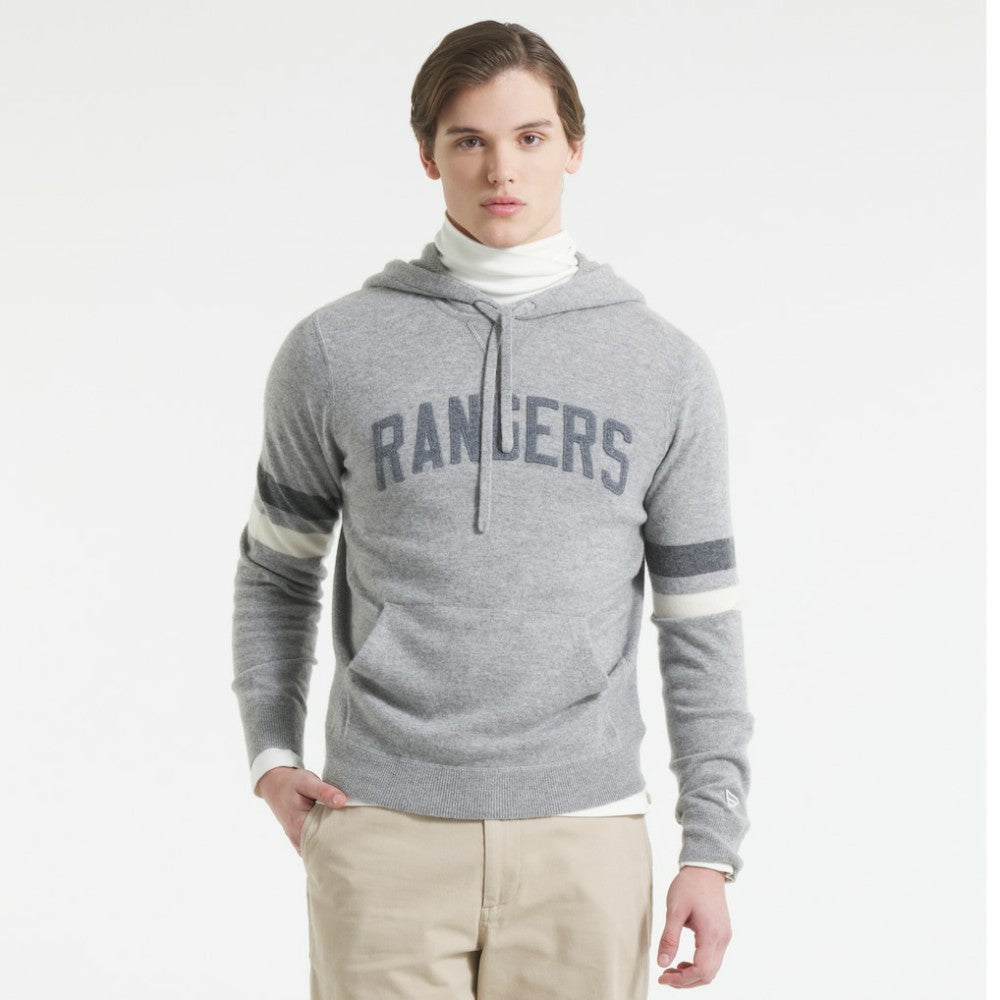 New York Rangers Todd Snyder by Fanatics Cashmere Hooded Sweater - Athletic Heather Gray - NHL 202846118