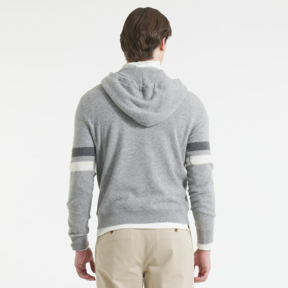 New York Rangers Todd Snyder by Fanatics Cashmere Hooded Sweater - Athletic Heather Gray - NHL 202846118