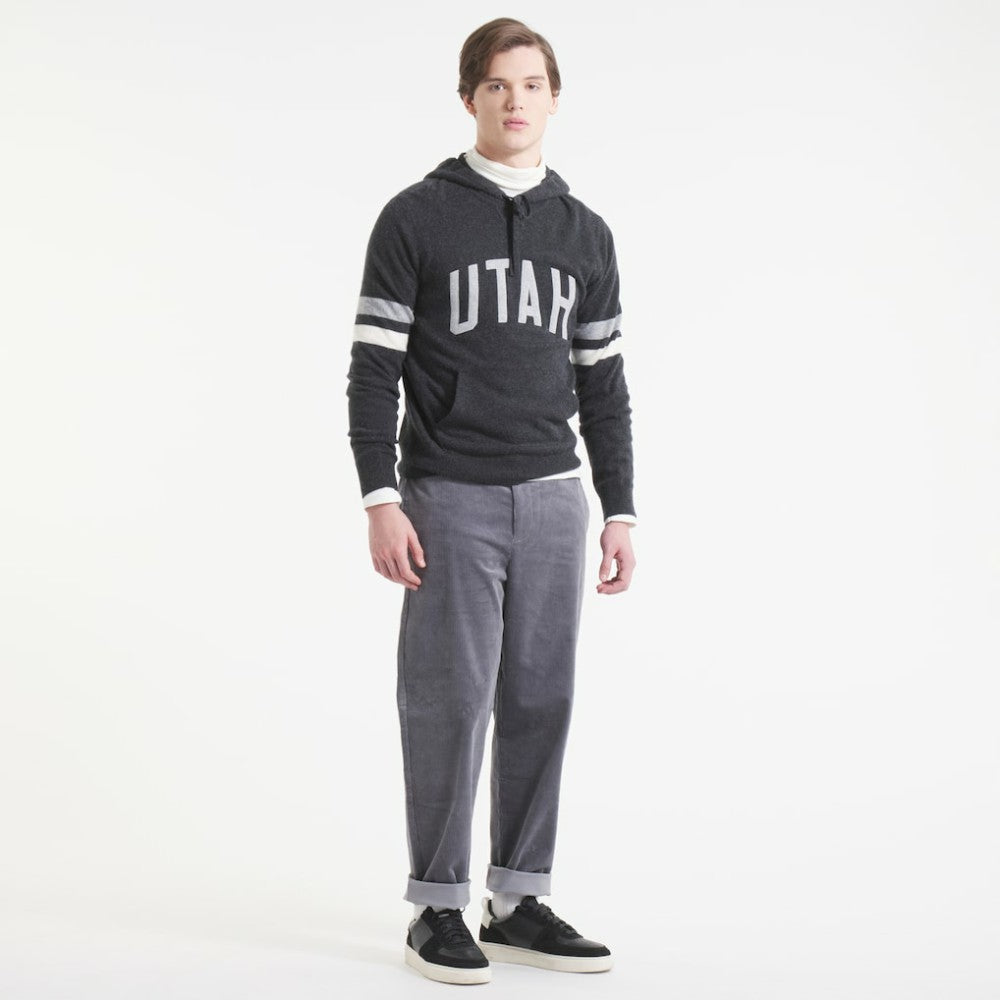 Utah Mammoth Todd Snyder by Fanatics Cashmere Hooded Sweater - Heather Black - NHL 202846119