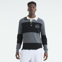 Chicago Blackhawks Todd Snyder by Fanatics Cashmere Rugby Sweater - Dark Heather Gray - NHL 202846123
