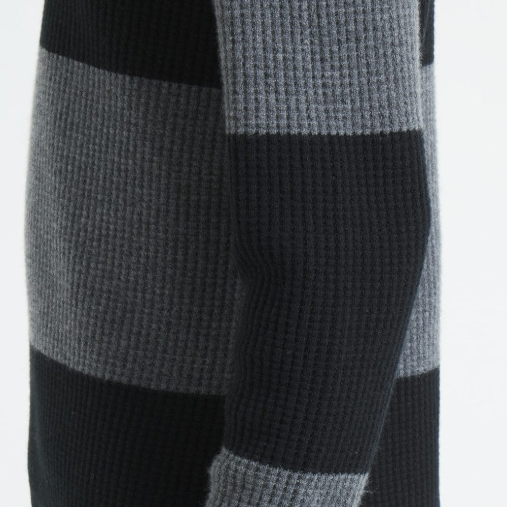 Chicago Blackhawks Todd Snyder by Fanatics Cashmere Rugby Sweater - Dark Heather Gray - NHL 202846123