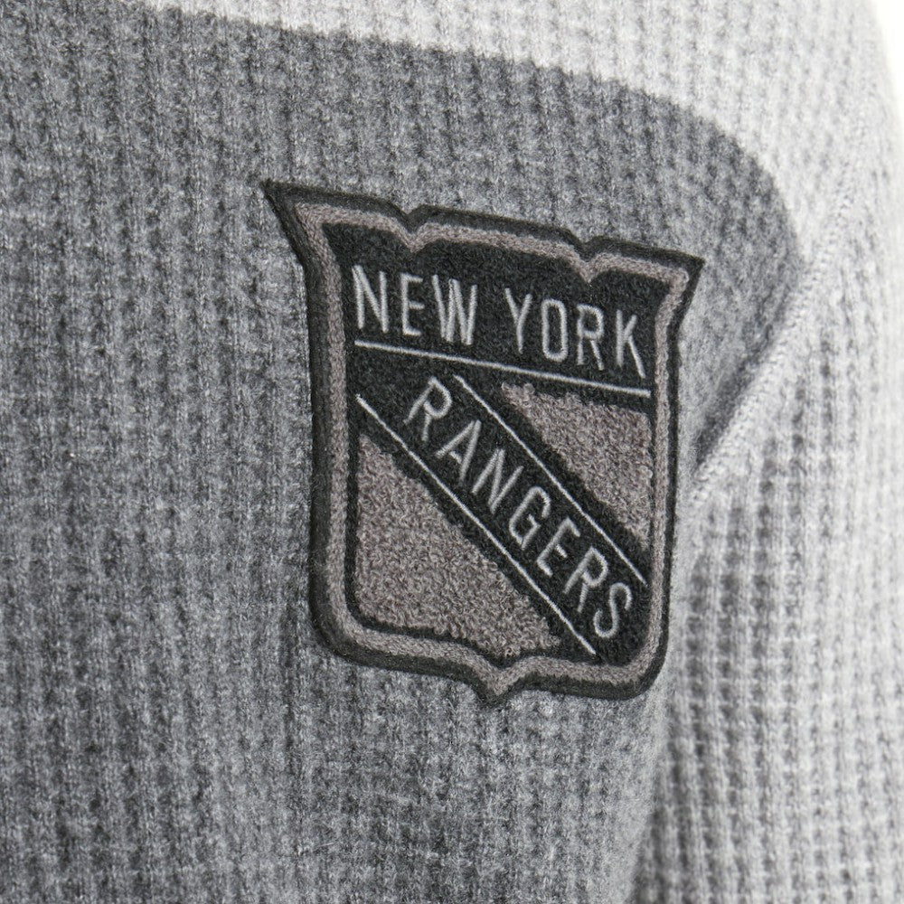 New York Rangers Todd Snyder by Fanatics Cashmere Rugby Sweater - Athletic Heather Gray - NHL 202846124