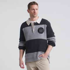 Los Angeles Kings Todd Snyder by Fanatics Cashmere Rugby Sweater - Athletic Heather Gray - NHL 202846125