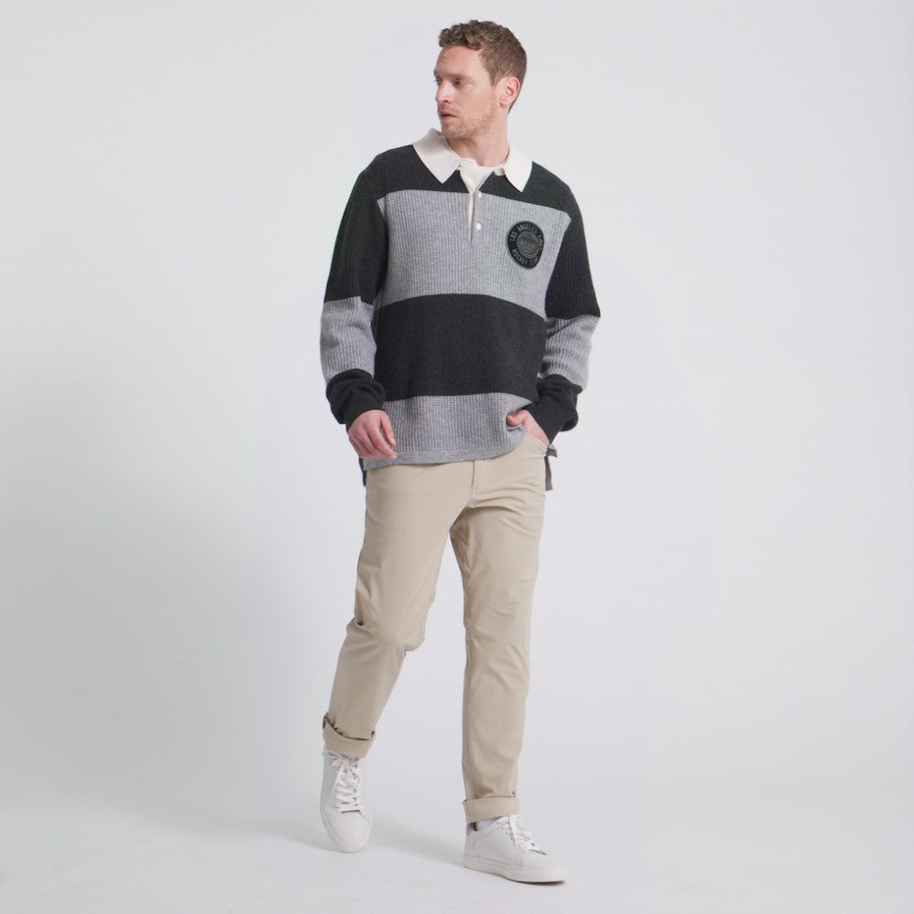 Los Angeles Kings Todd Snyder by Fanatics Cashmere Rugby Sweater - Athletic Heather Gray - NHL 202846125