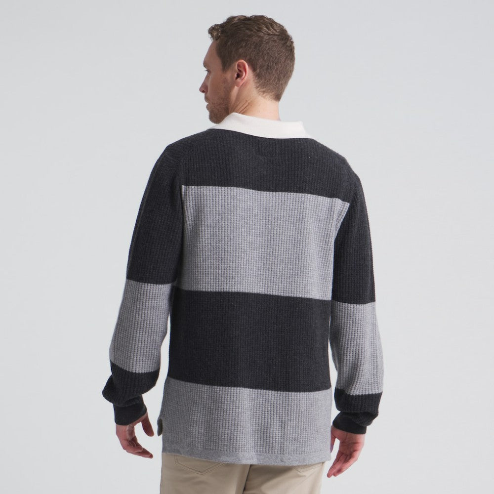Los Angeles Kings Todd Snyder by Fanatics Cashmere Rugby Sweater - Athletic Heather Gray - NHL 202846125