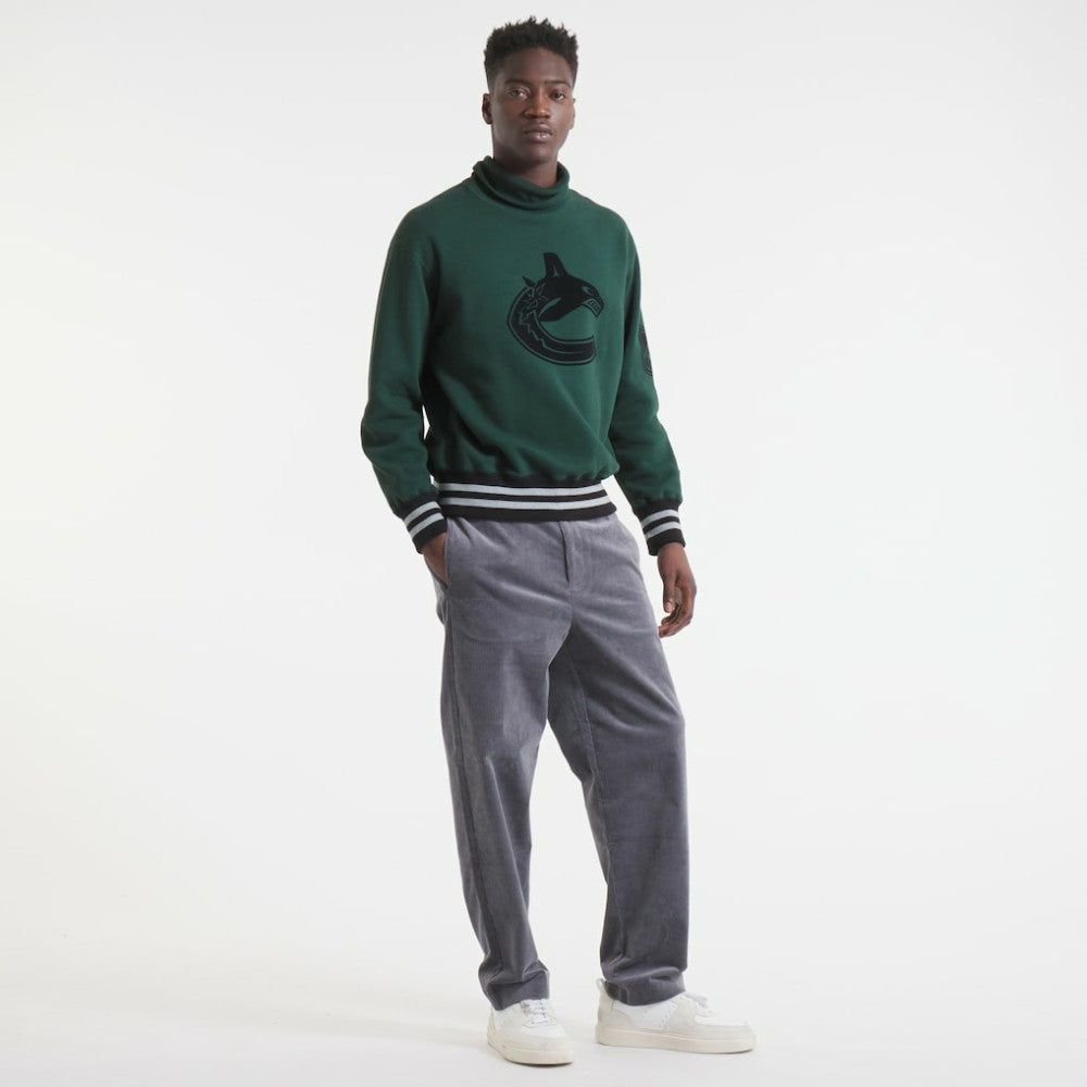 Vancouver Canucks Todd Snyder by Fanatics Relaxed Canadian Fleece Turtleneck - Dark Green - NHL 202846136