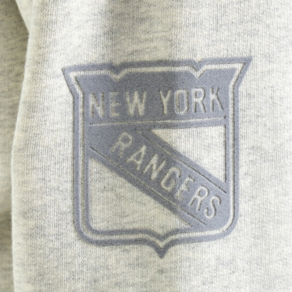 New York Rangers Todd Snyder by Fanatics Relaxed Canadian Fleece Turtleneck - Heather Gray - NHL 202846137