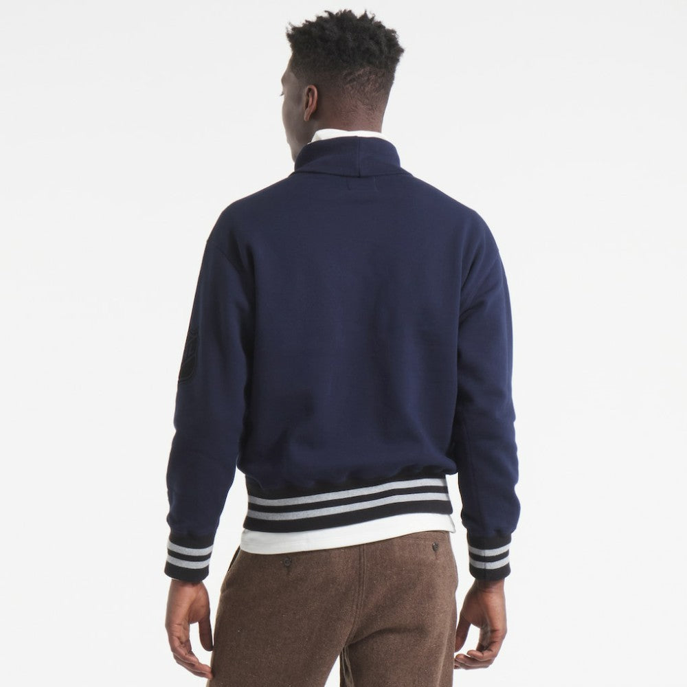 Edmonton Oilers Todd Snyder by Fanatics Relaxed Canadian Fleece Turtleneck - Navy - NHL 202846138