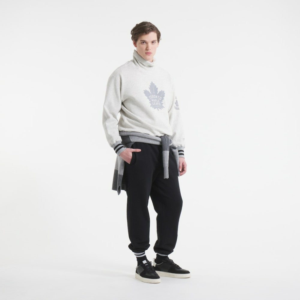 Toronto Maple Leafs Todd Snyder by Fanatics Relaxed Canadian Fleece Turtleneck - Heather Gray - NHL 202846139