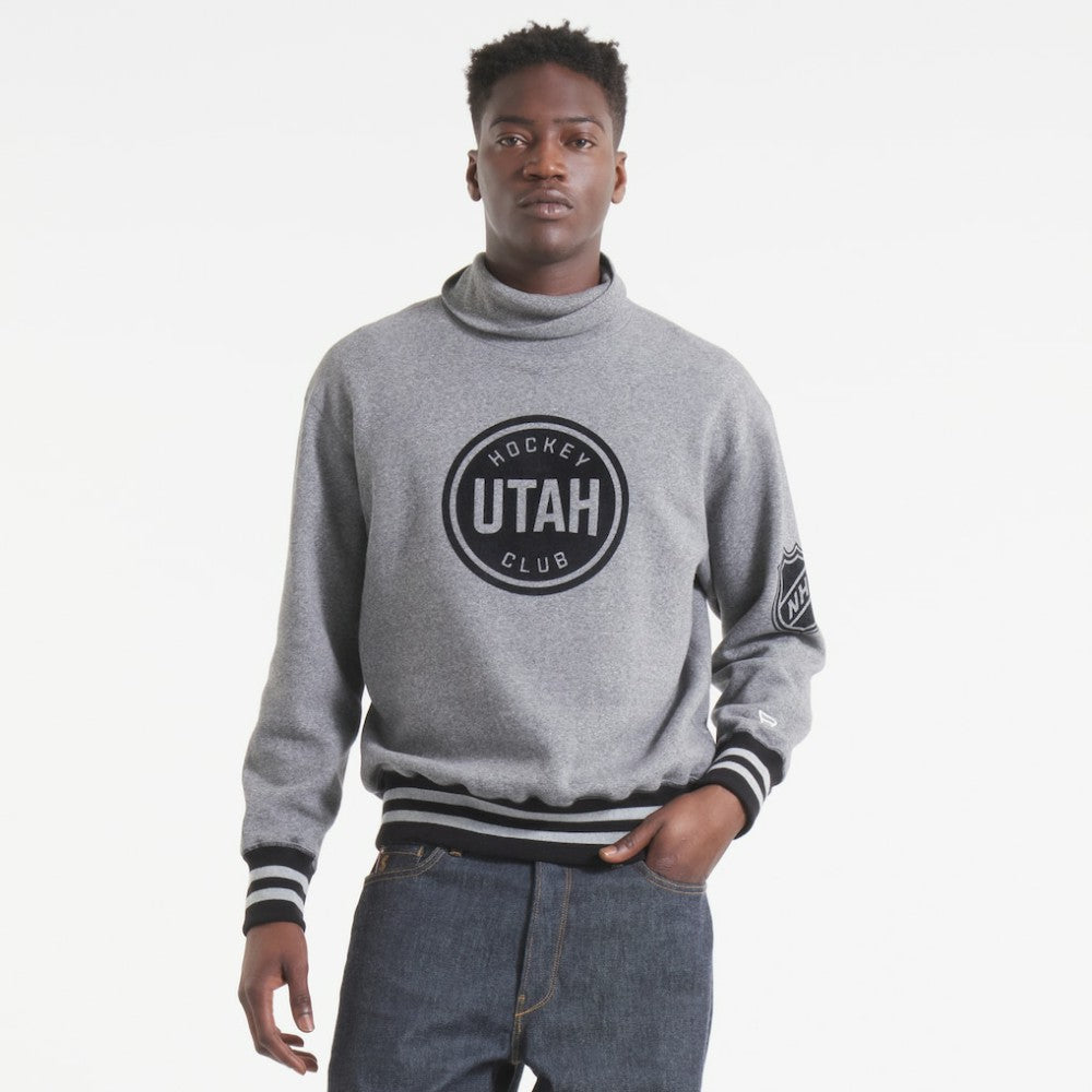 Utah Mammoth Todd Snyder by Fanatics Relaxed Canadian Fleece Turtleneck - Dark Heather Gray - NHL 202846143