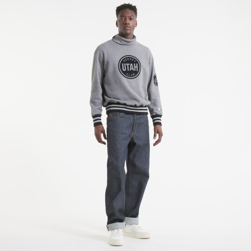 Utah Mammoth Todd Snyder by Fanatics Relaxed Canadian Fleece Turtleneck - Dark Heather Gray - NHL 202846143