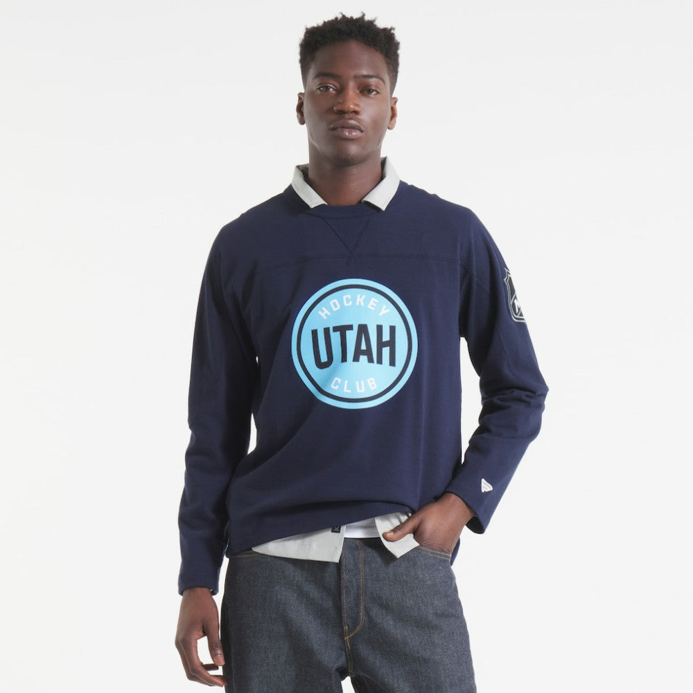 Utah Mammoth Todd Snyder by Fanatics Heavyweight Football Jersey - Navy - NHL 202846153